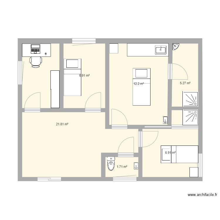 institut séquence 7 réorganisation. Plan de 0 pièce et 0 m2