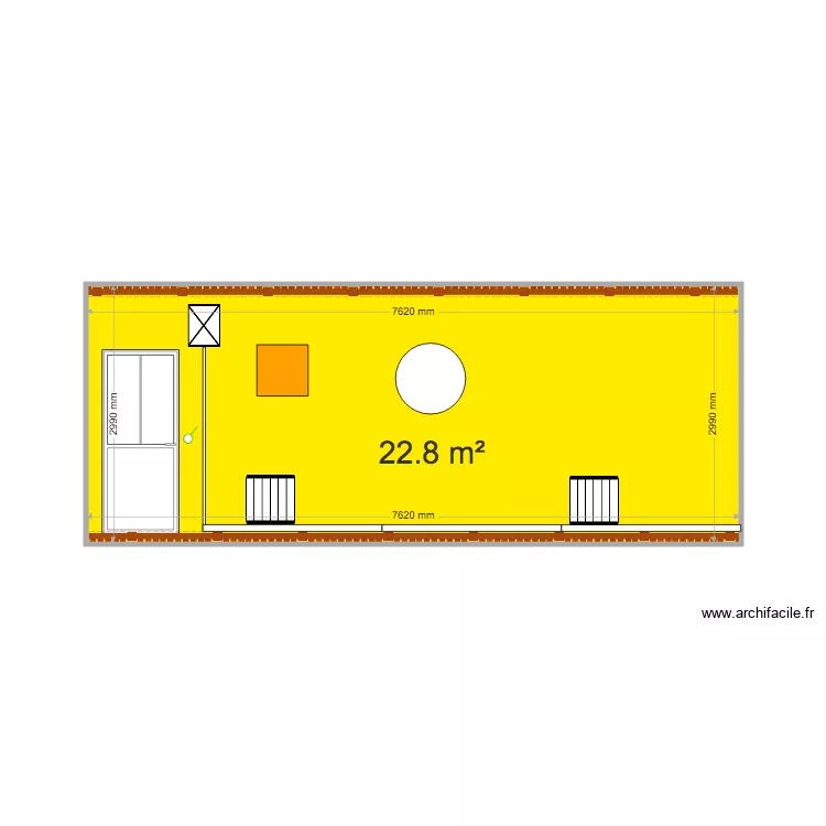 APPART 1 MUR 1. Plan de 