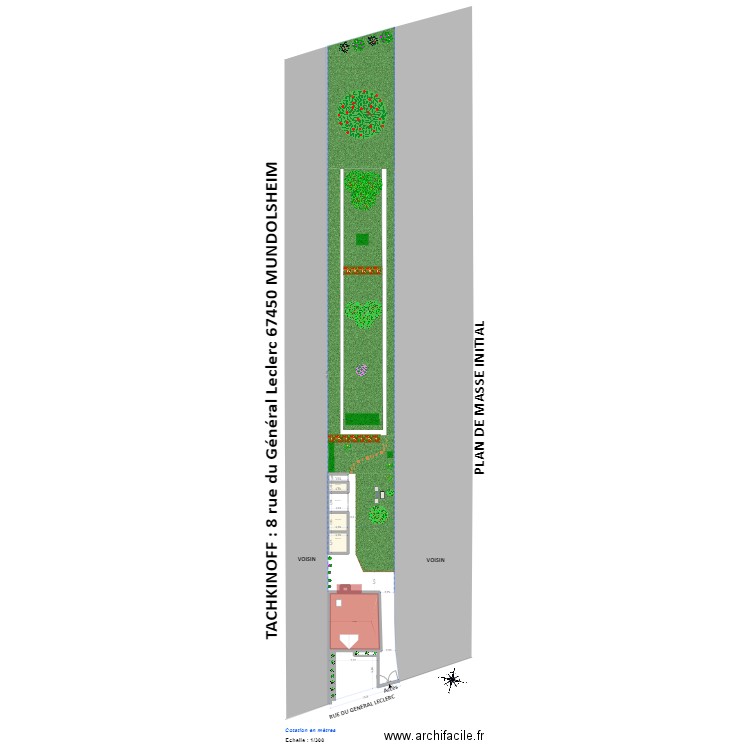 Plan de Masse Leclerc. Plan de 4 pièces et 94 m2