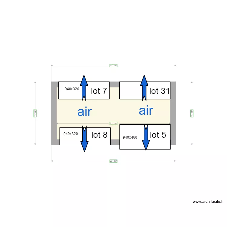 position groupe ZE BURO. Plan de 