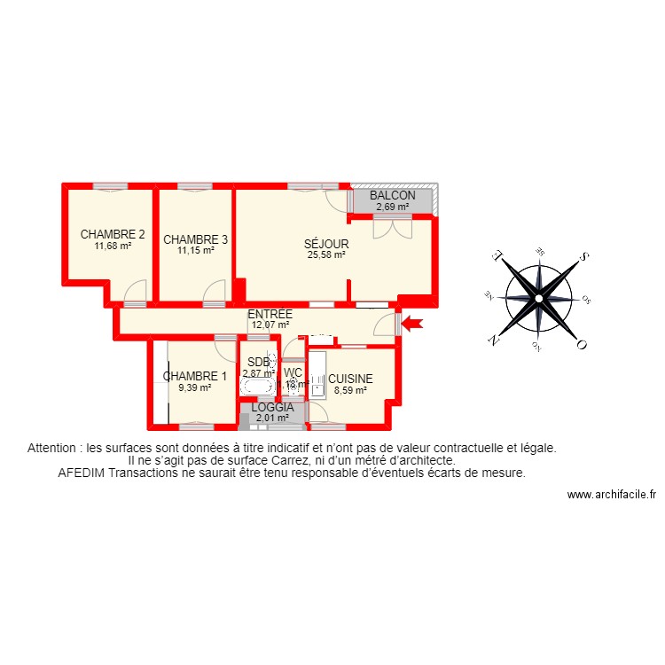 BI 9433 - . Plan de 13 pièces et 100 m2