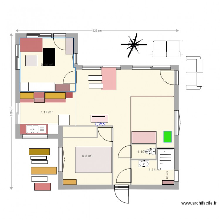 final 55m garage est. Plan de 0 pièce et 0 m2