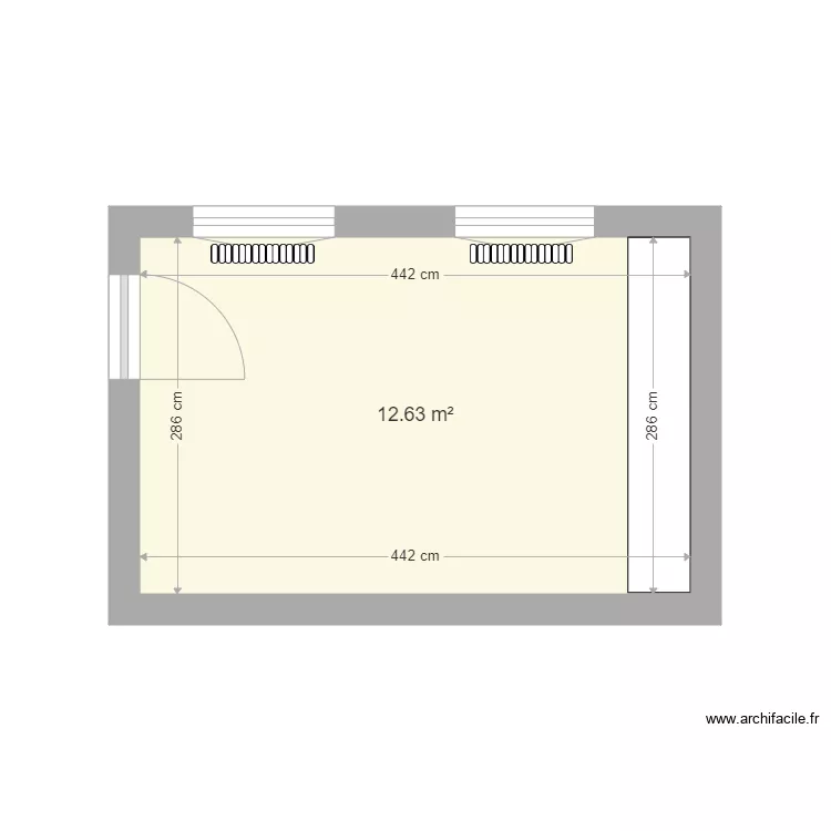 Manoir rdc CHAMBRE. Plan de 