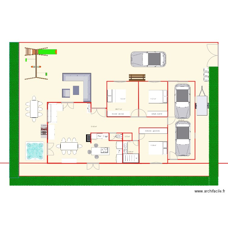 sabrina et benois quifff. Plan de 0 pièce et 0 m2