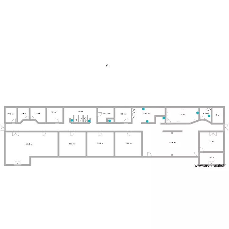 B&acirc;timent 1. Plan de 