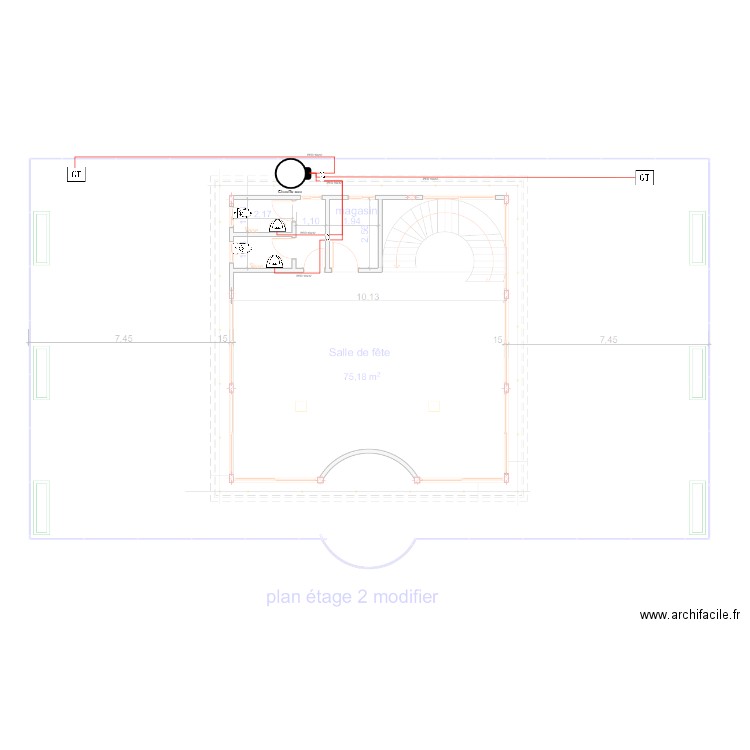 Eau froide Etage2 Maison DGA SCDP. Plan de 0 pièce et 0 m2