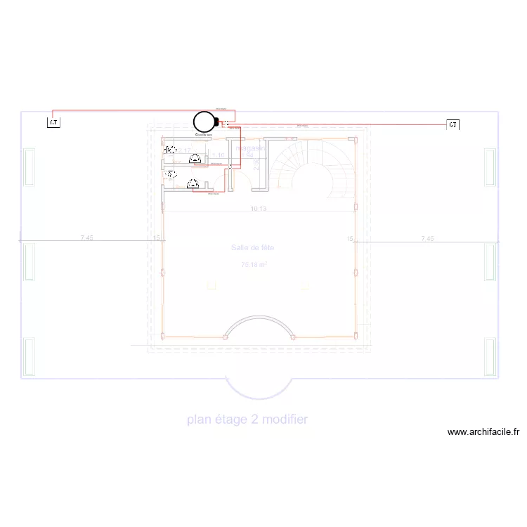Eau froide Etage2 Maison DGA SCDP. Plan de 0 pièce et 0 m2