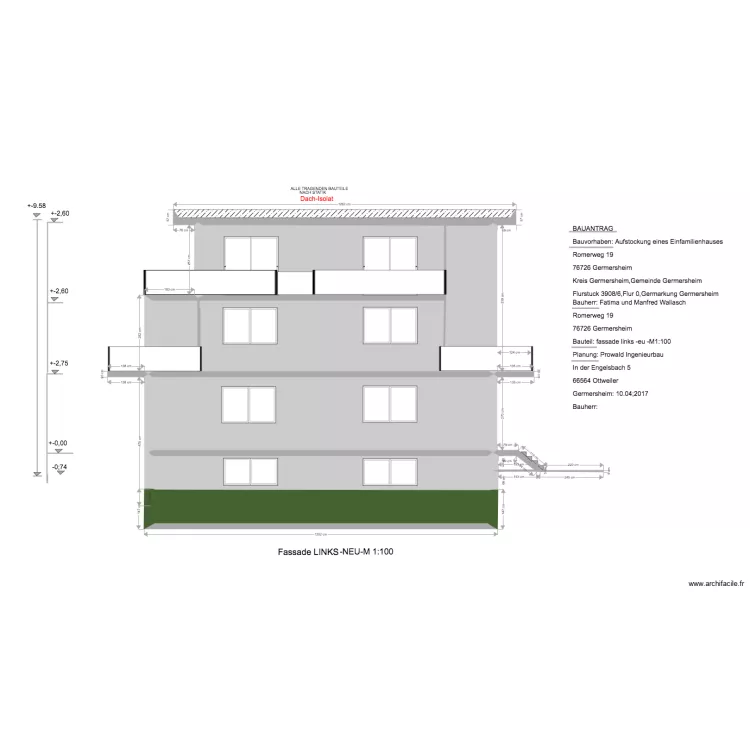 Wallasch  COUPE  4. Plan de 
