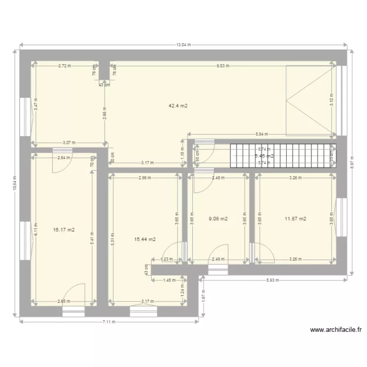 CDG RDC ACTUEL. Plan de 