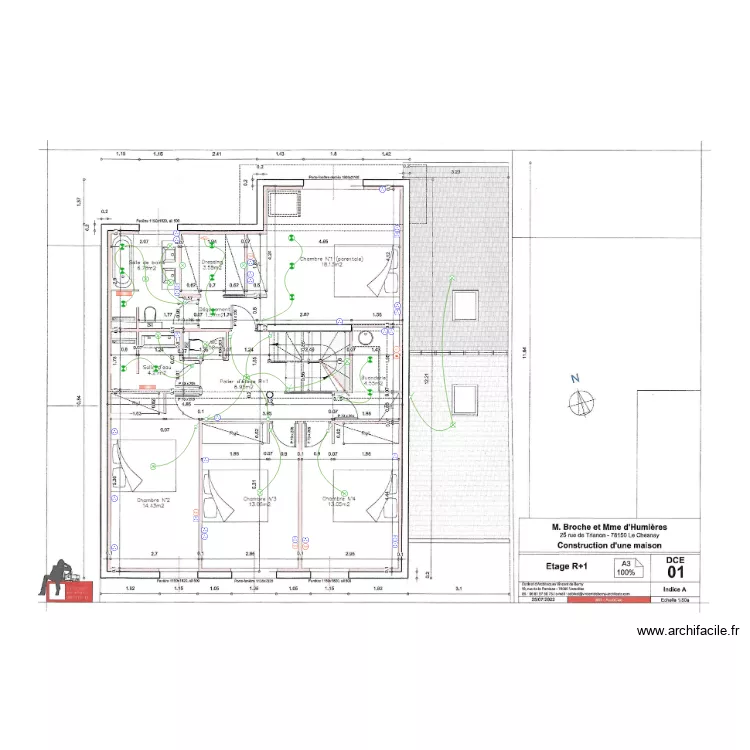 Broche Etage. Plan de 