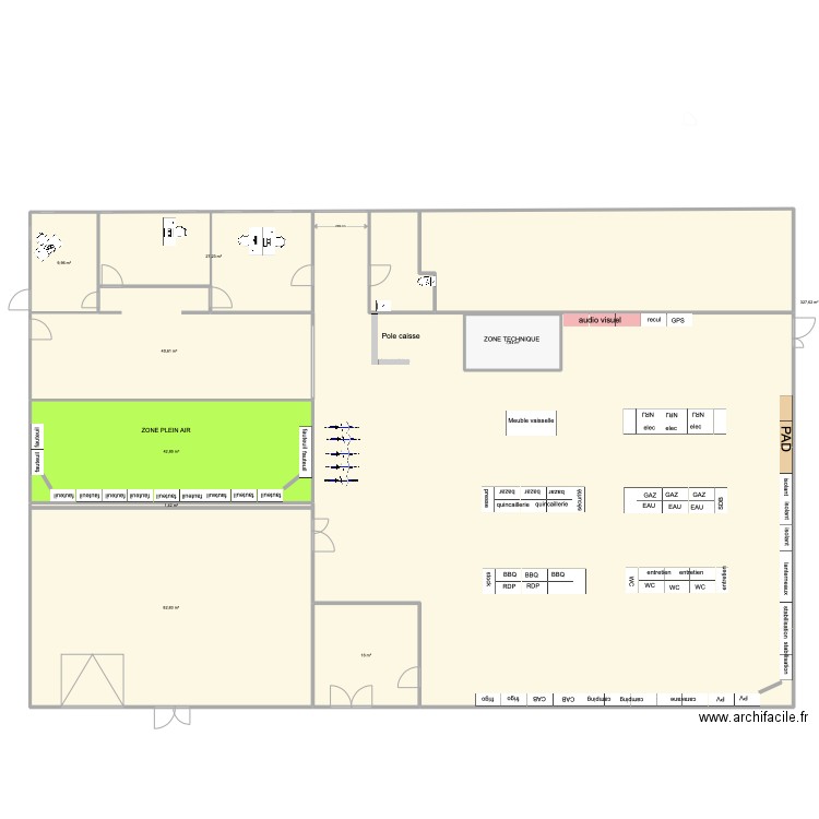 QUIMPER 2. Plan de 9 pièces et 565 m2