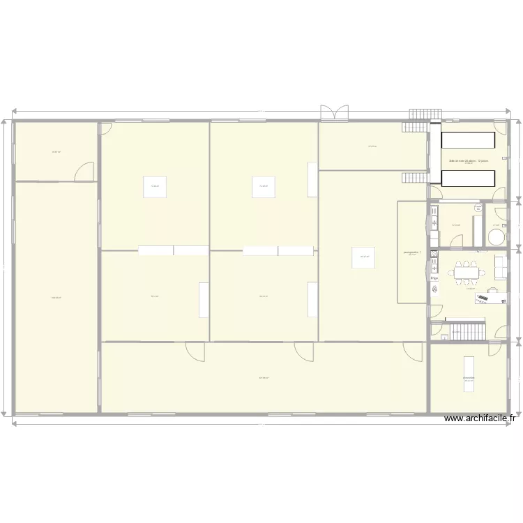 bergerie roine. Plan de 