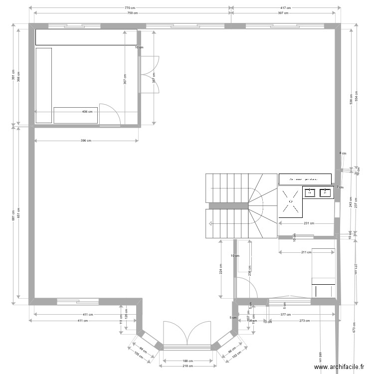 Chelles électricité1. Plan de 14 pièces et 240 m2