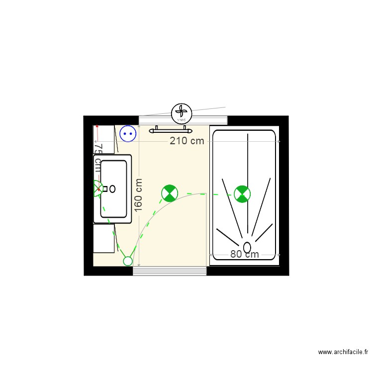 sdb vannier. Plan de 0 pièce et 0 m2