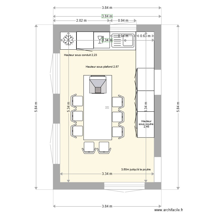 cuisine st crepin. Plan de 0 pièce et 0 m2