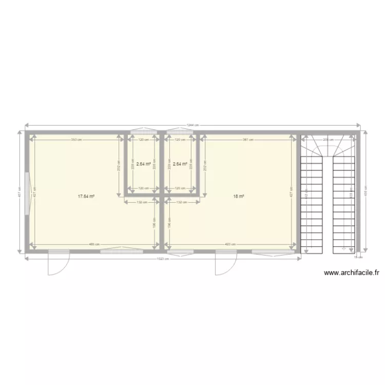 Plan studios. Plan de 