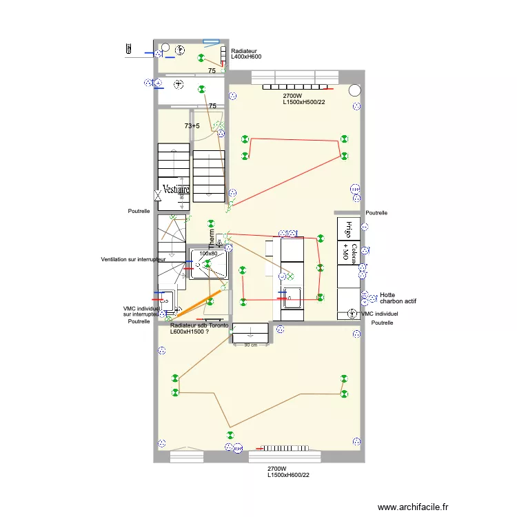 Sceptre Rez3 Eau Elec Chauffage. Plan de 0 pièce et 0 m2