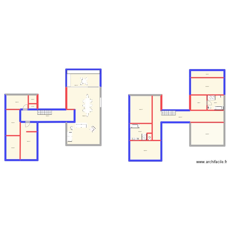 haDJNCSDK. Plan de 19 pièces et 305 m2