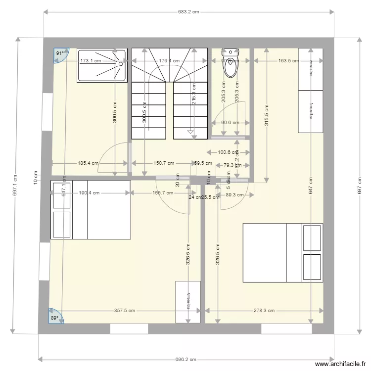 Maison cachan 2i&egrave;me. Plan de 