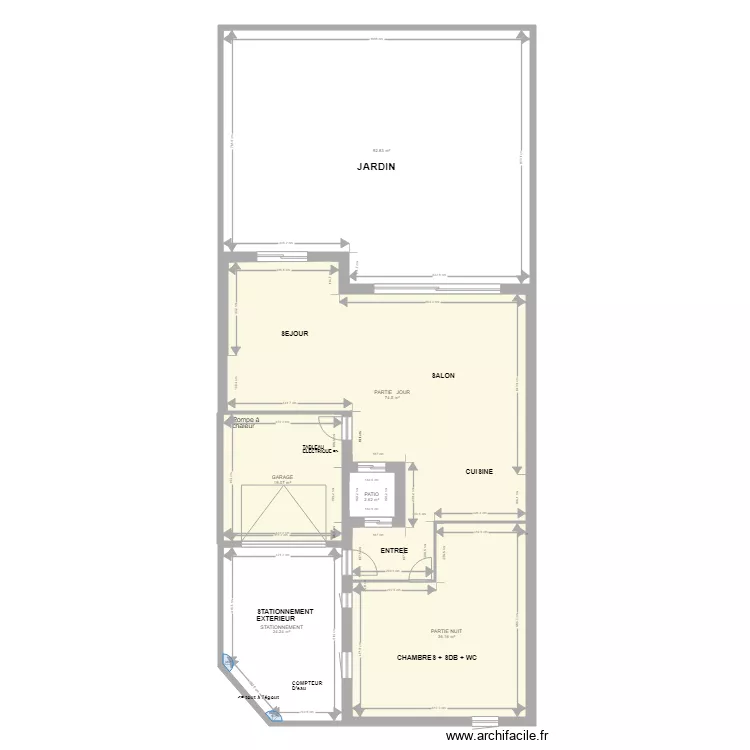 PLAN EXTERIEUR ennedis. Plan de 