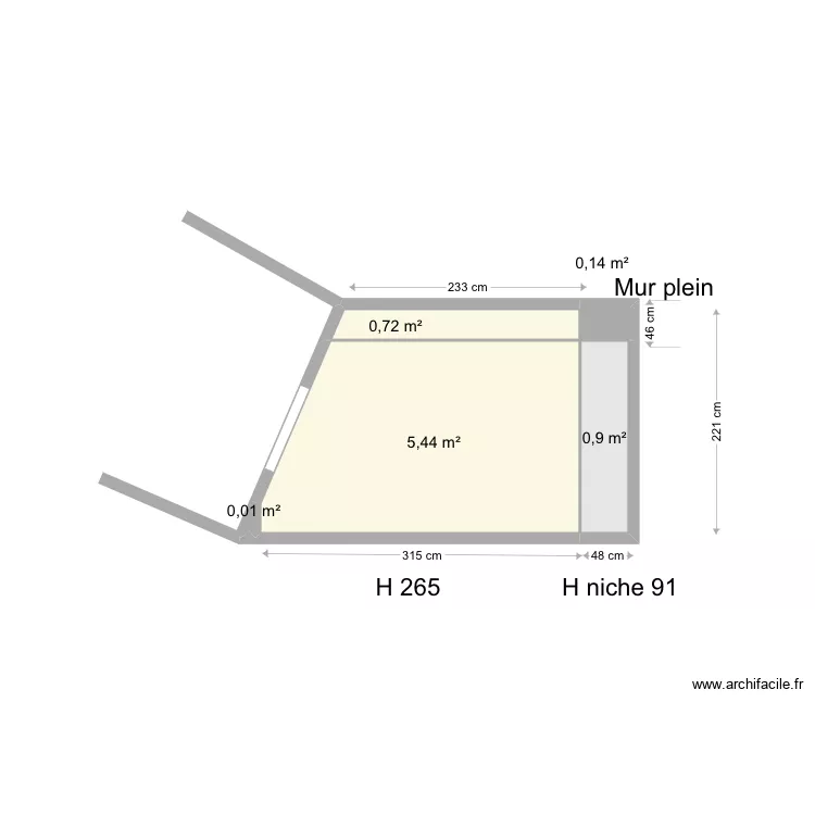Arri&egrave;re cuisine. Plan de 