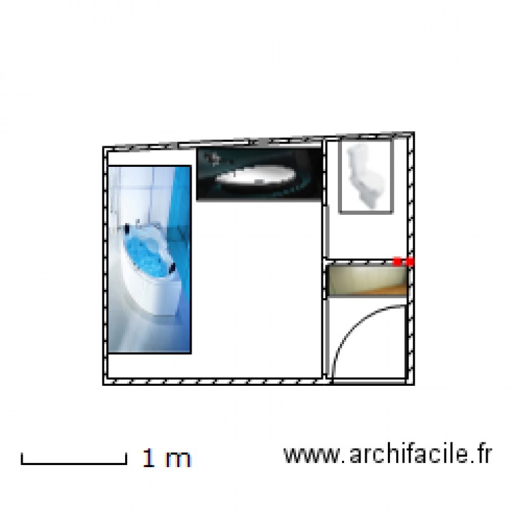 salle de bain new idea. Plan de 0 pièce et 0 m2
