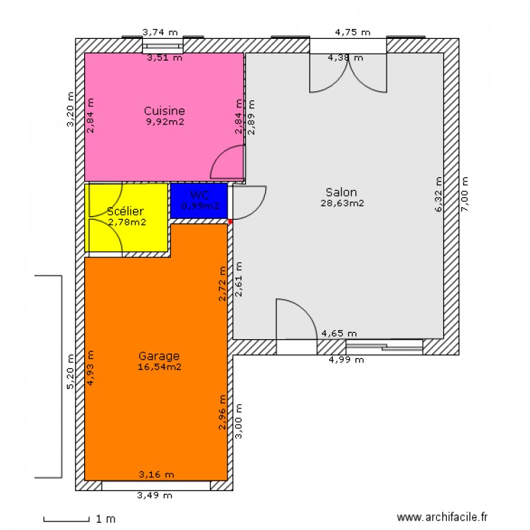 Plan RDC. Plan de 0 pièce et 0 m2