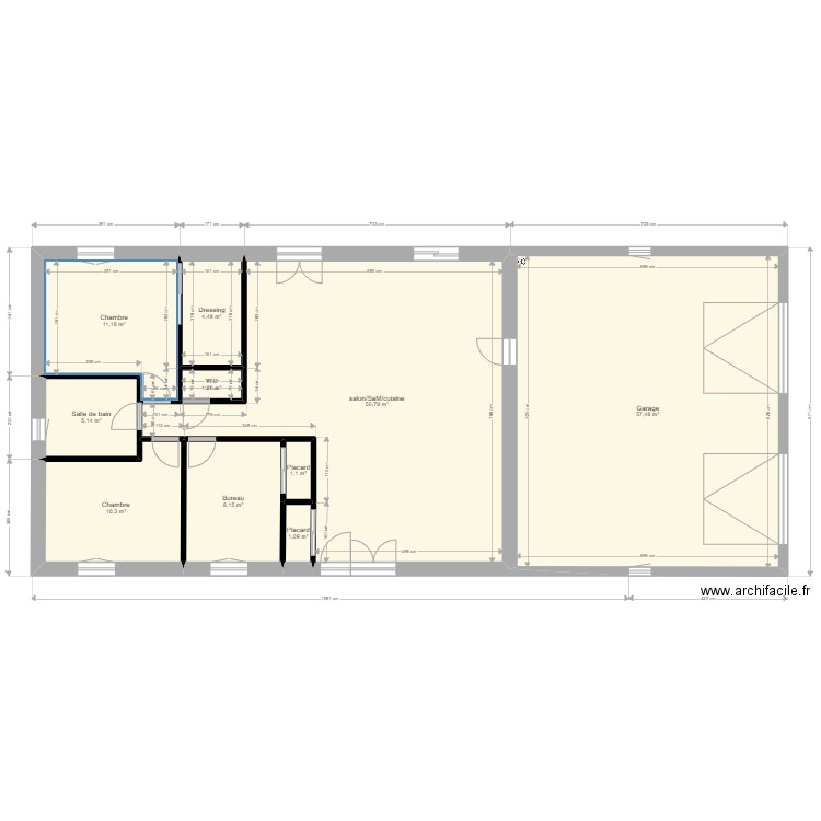 plan 3. Plan de 10 pièces et 151 m2