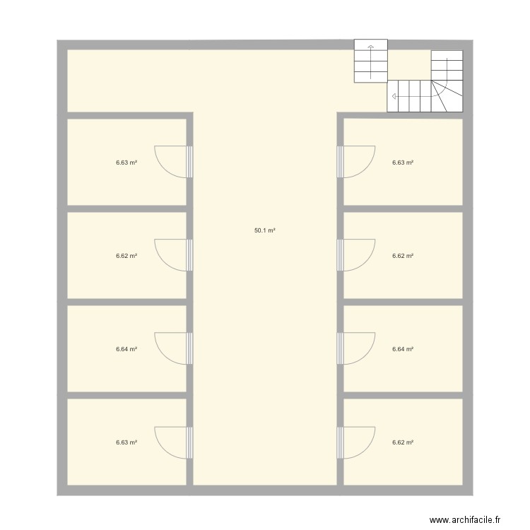 Truc techno étage 1. Plan de 0 pièce et 0 m2