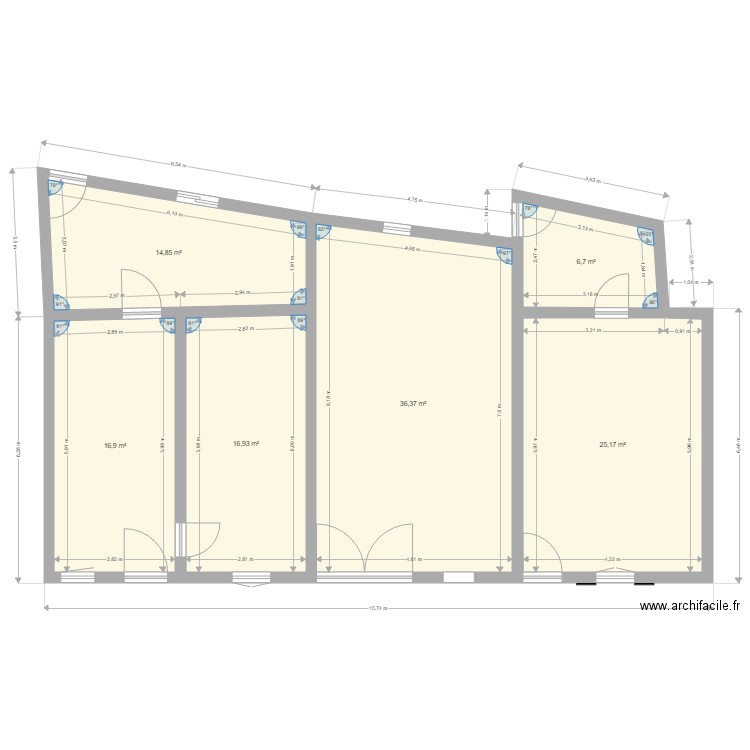 plan bas avant travaux. Plan de 0 pièce et 0 m2