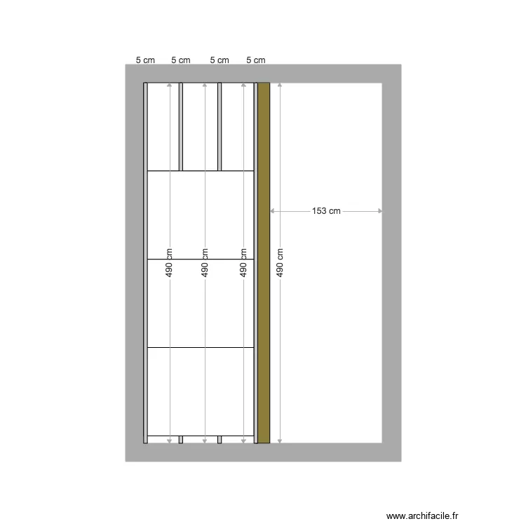 plafond cuisine. Plan de 