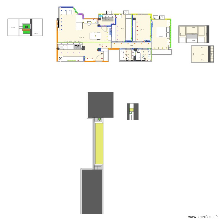 COCINAABIERTA. Plan de 20 pièces et 123 m2