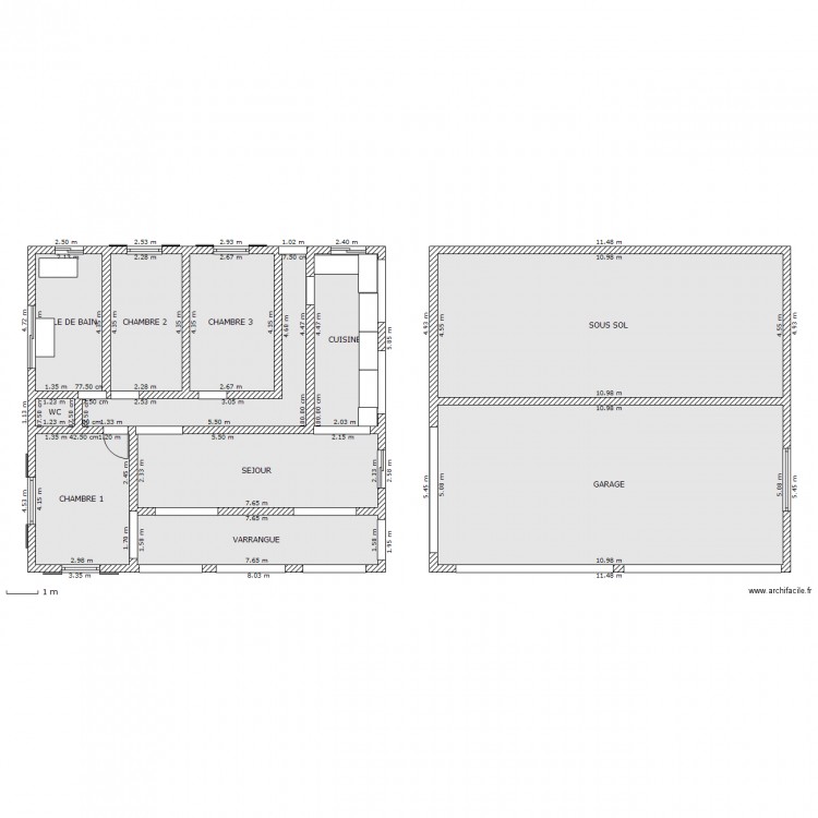 RDC 1. Plan de 0 pièce et 0 m2