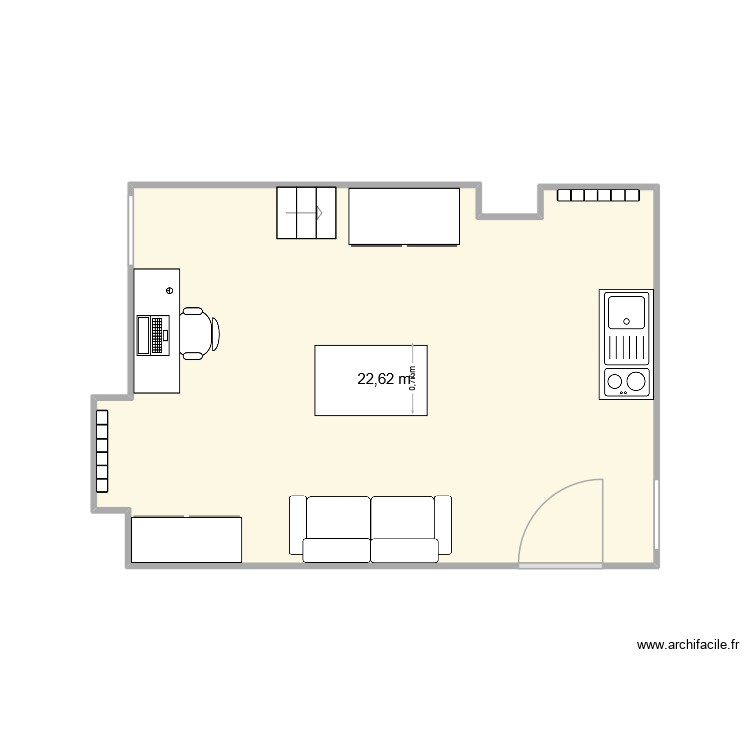 Chambre burin. Plan de 0 pièce et 0 m2
