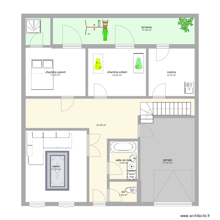 autre maison à construire. Plan de 0 pièce et 0 m2