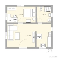 plan appartement 50 M2