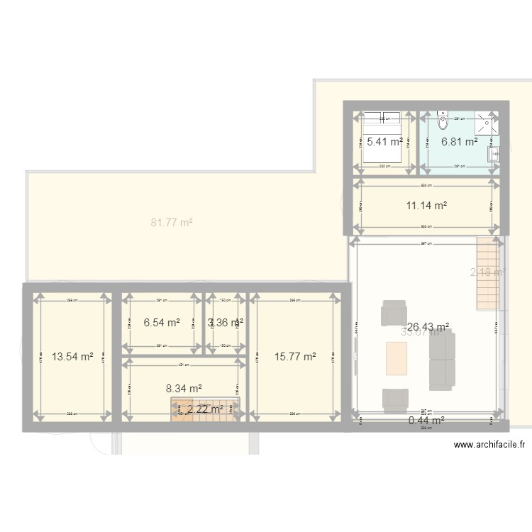 maison. Plan de 0 pièce et 0 m2