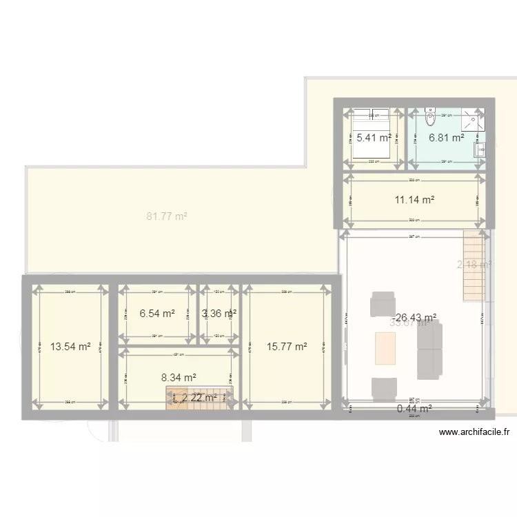 maison. Plan de 