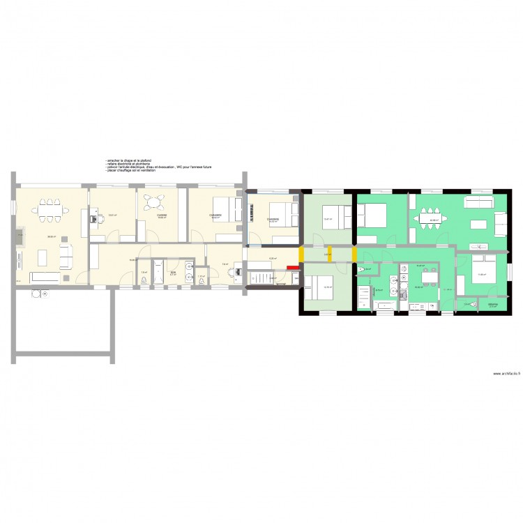 VEDRIN 4 2 ou 3 3 ou 2 4 test. Plan de 0 pièce et 0 m2