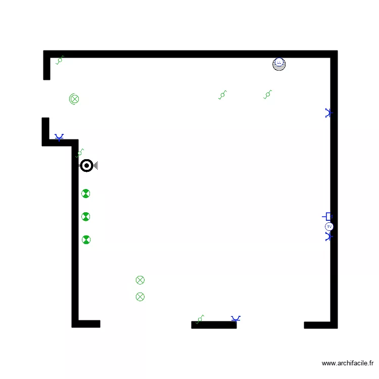 plan rez de chaussez electricit&eacute;. Plan de 