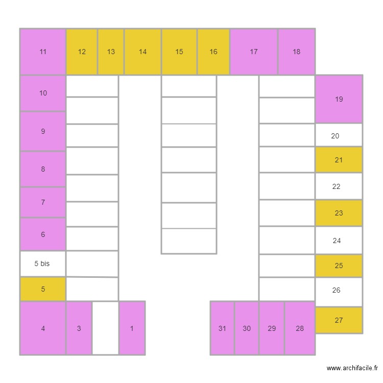 cimetiere carre I. Plan de 0 pièce et 0 m2