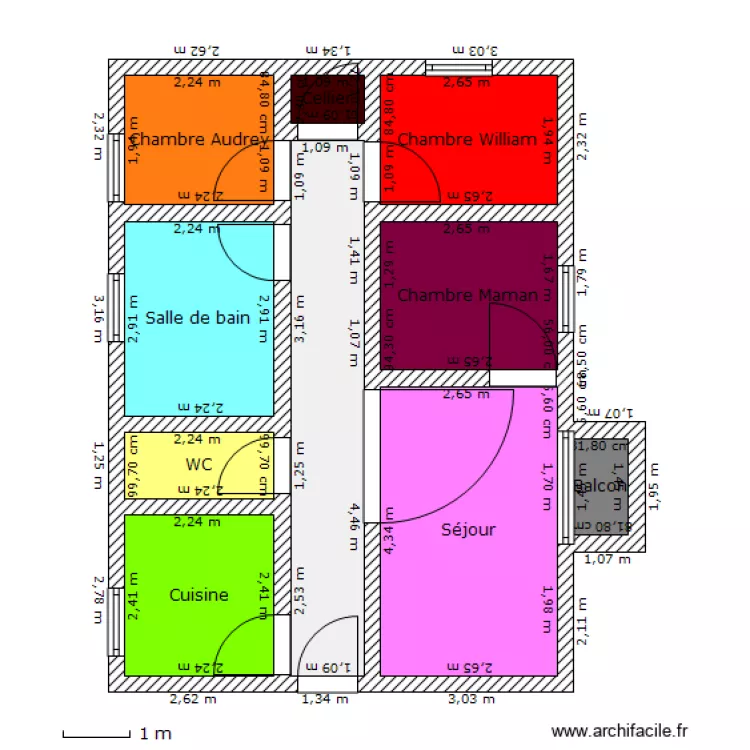 Appartement. Plan de 