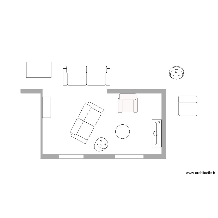 plan salon2. Plan de 0 pièce et 0 m2