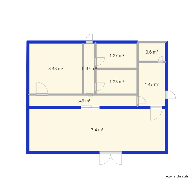 Plan de maison RDC N2. Plan de 0 pièce et 0 m2