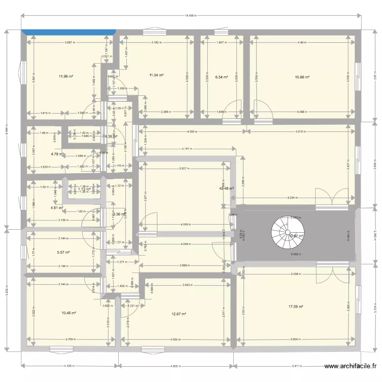 Maison. Plan de 