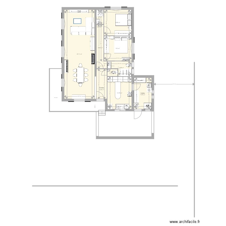 Projet extension 2. Plan de 0 pièce et 0 m2