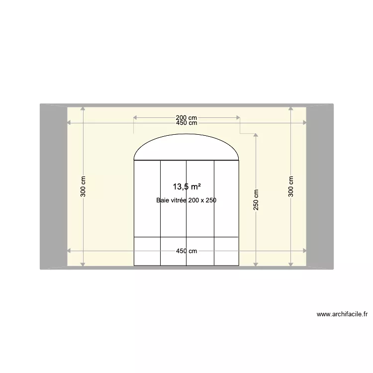 Baie terrasse 200 X 250. Plan de Baie terrasse 200 X 250. Plan de