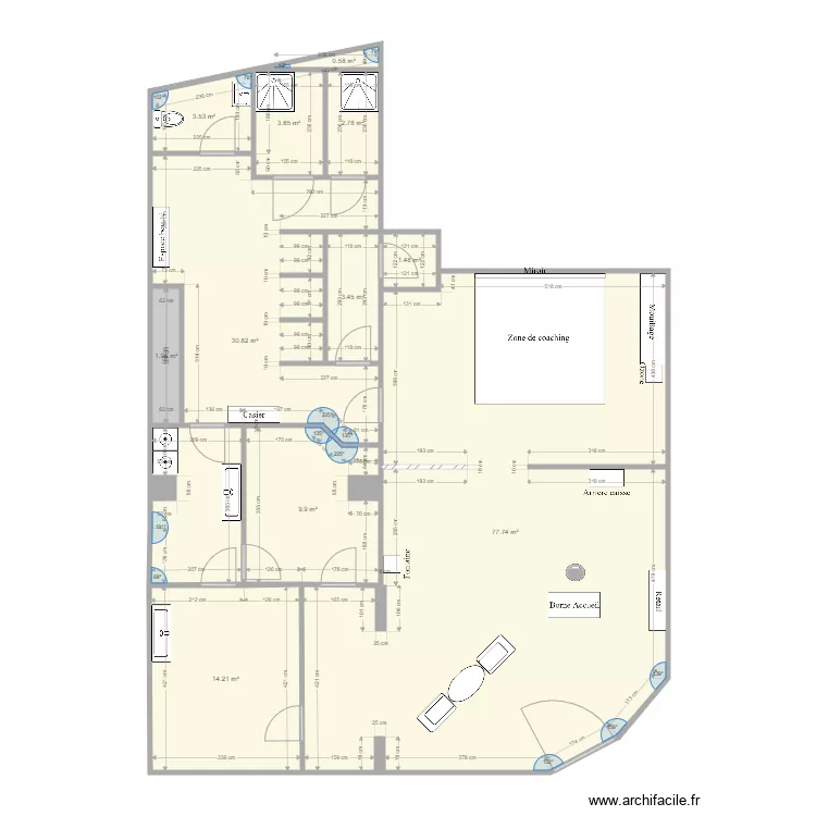 Bodyhit Angers Madeleine. Plan de 