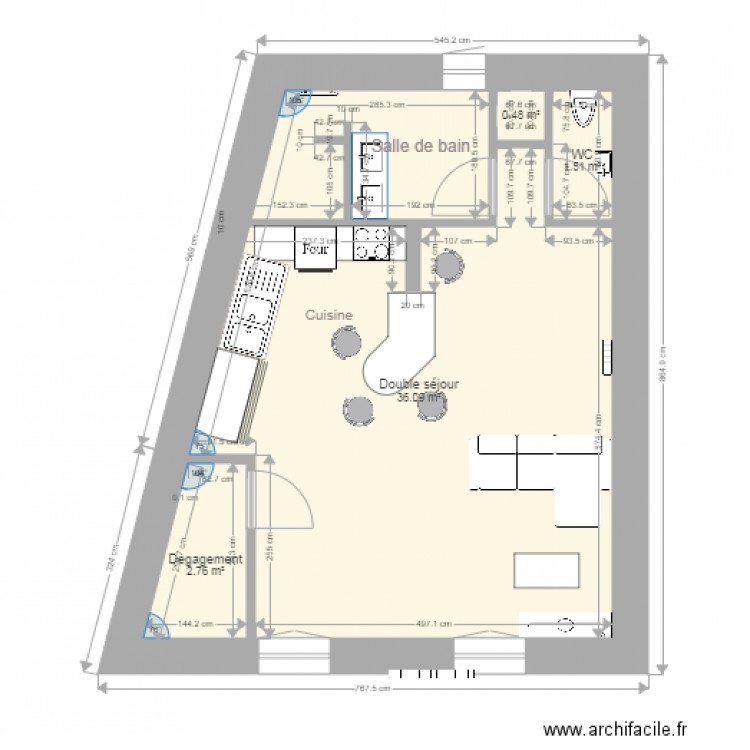 Appartement Etage 1 plus. Plan de 0 pièce et 0 m2