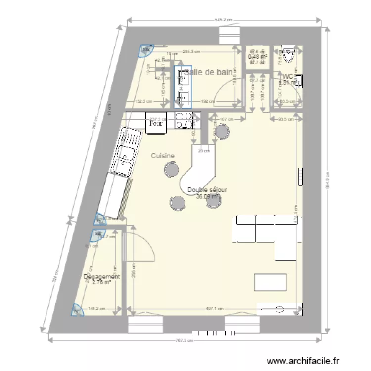 Appartement Etage 1 plus. Plan de 